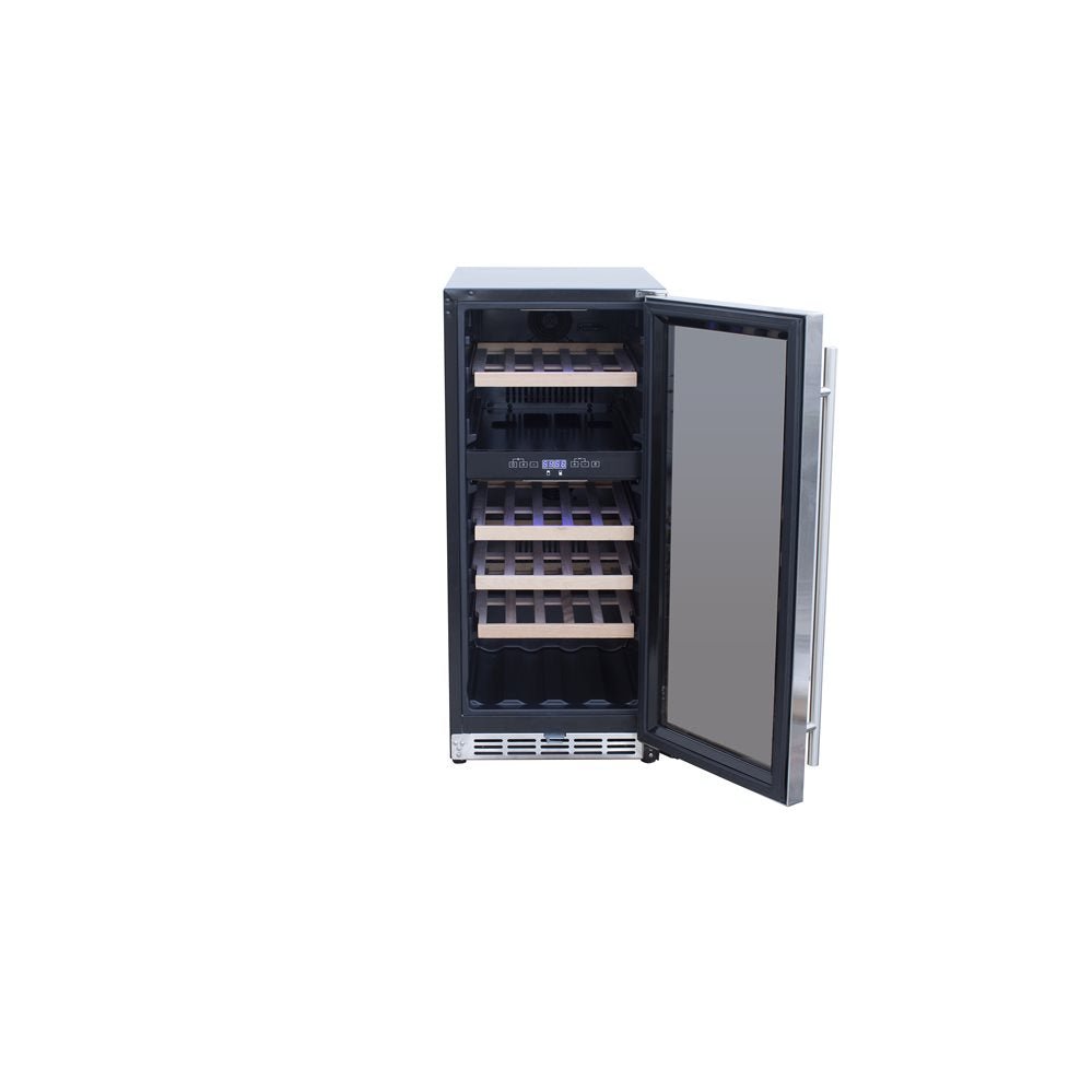Summerset 15-Inch Outdoor Rated Dual Zone Wine Cooler