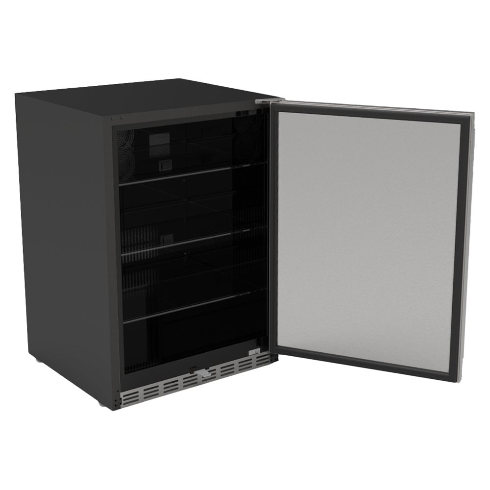 Summerset 24-Inch 5.1 Cu. Ft. Outdoor Glass Door and Glass Shelves Refrigerator