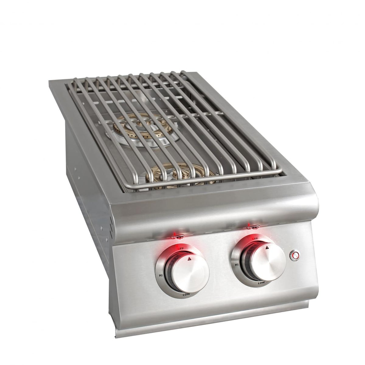 Blaze LTE Built-In Propane Gas Double Side Burner with Lid