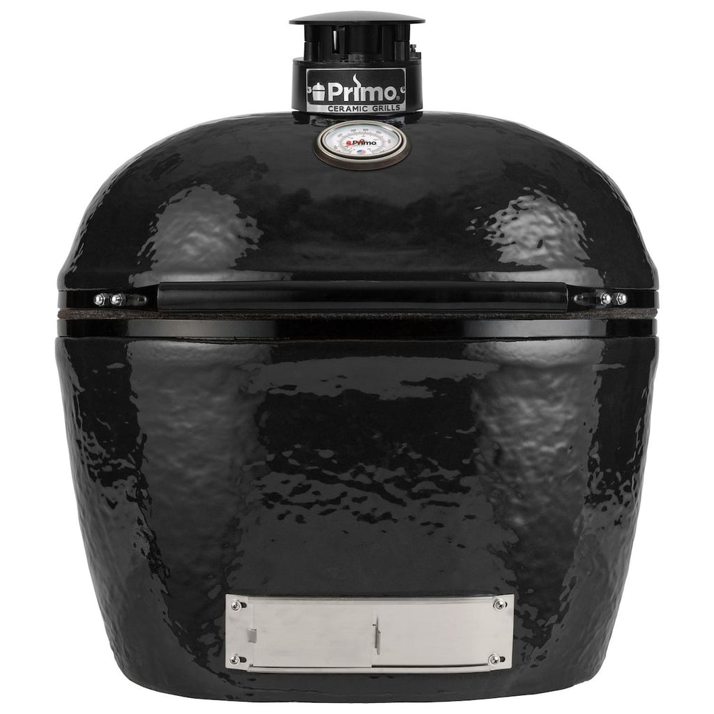 Primo Oval XL Ceramic Kamado Grill On Cart With Stainless Steel Grates