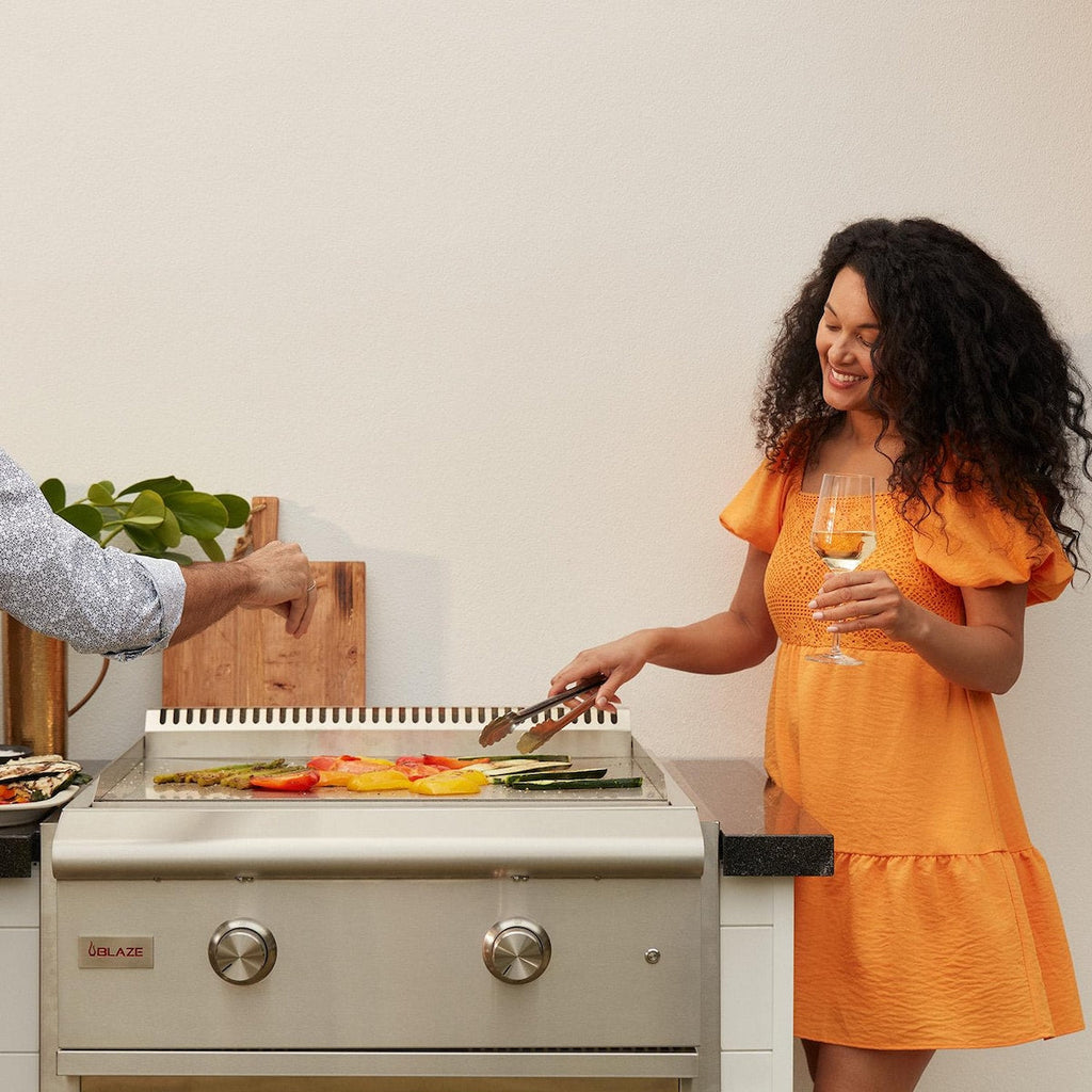 Blaze LTE 30-Inch Built-in Gas Griddle with Lights