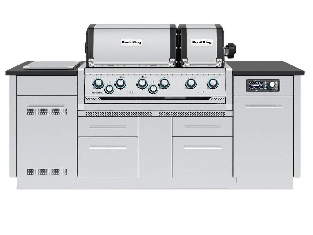 Broil King Imperial QS 690i 6-Burner Gas Grill Island With Rotisserie & Side Burner & iQue™ Technology Control