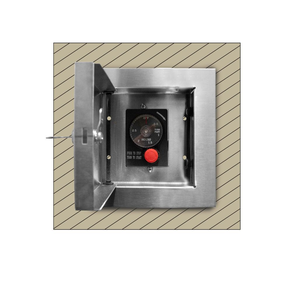 Locking Cabinet to house ESTOP1-0H Timer