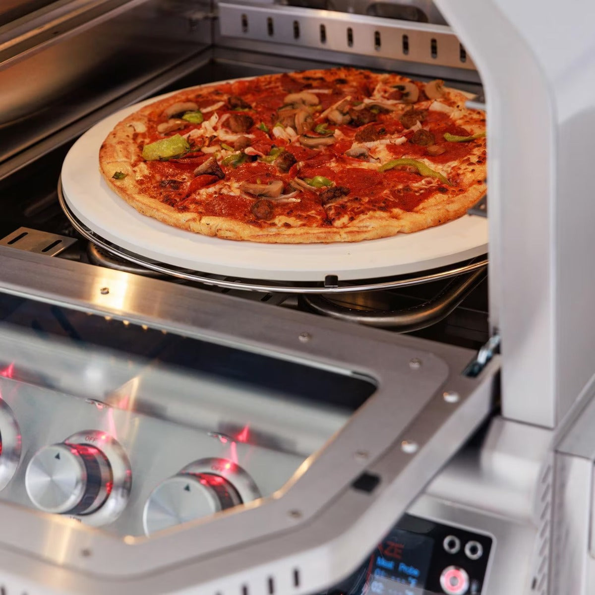 Blaze 26-Inch Built-In Gas Outdoor Pizza Oven W/Rotisserie