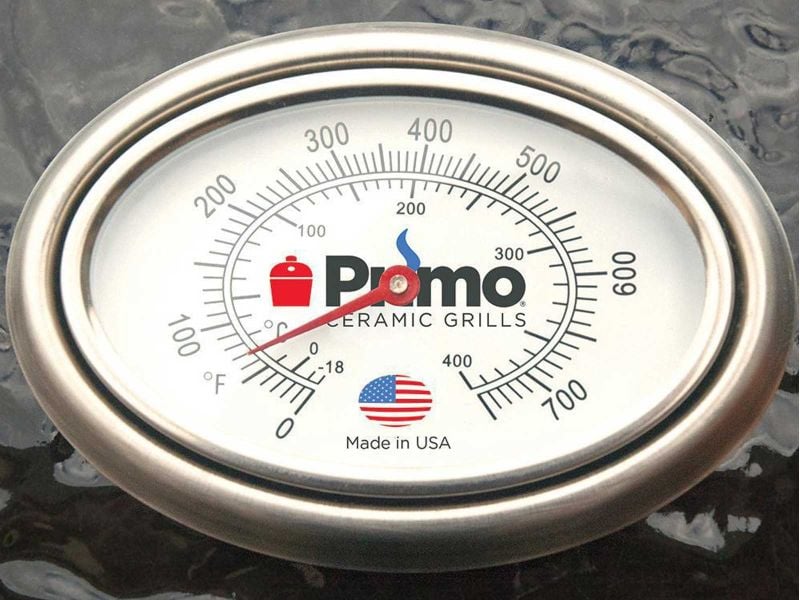 Primo All-In-One Round Ceramic Kamado Charcoal Grill With Cradle & Side Shelves
