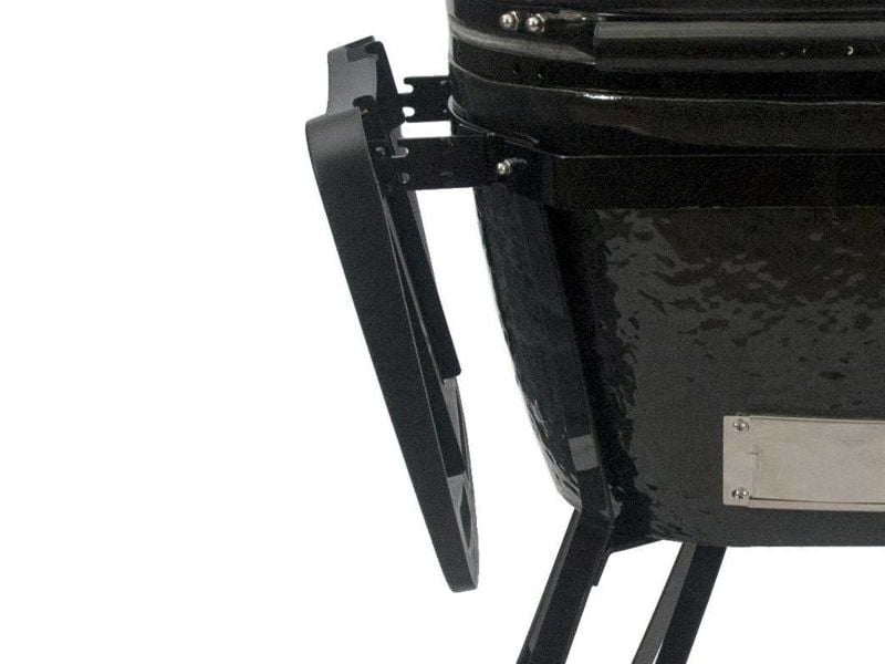Primo All-In-One Oval XL Ceramic Kamado Charcoal Grill With Cradle and Side Shelves