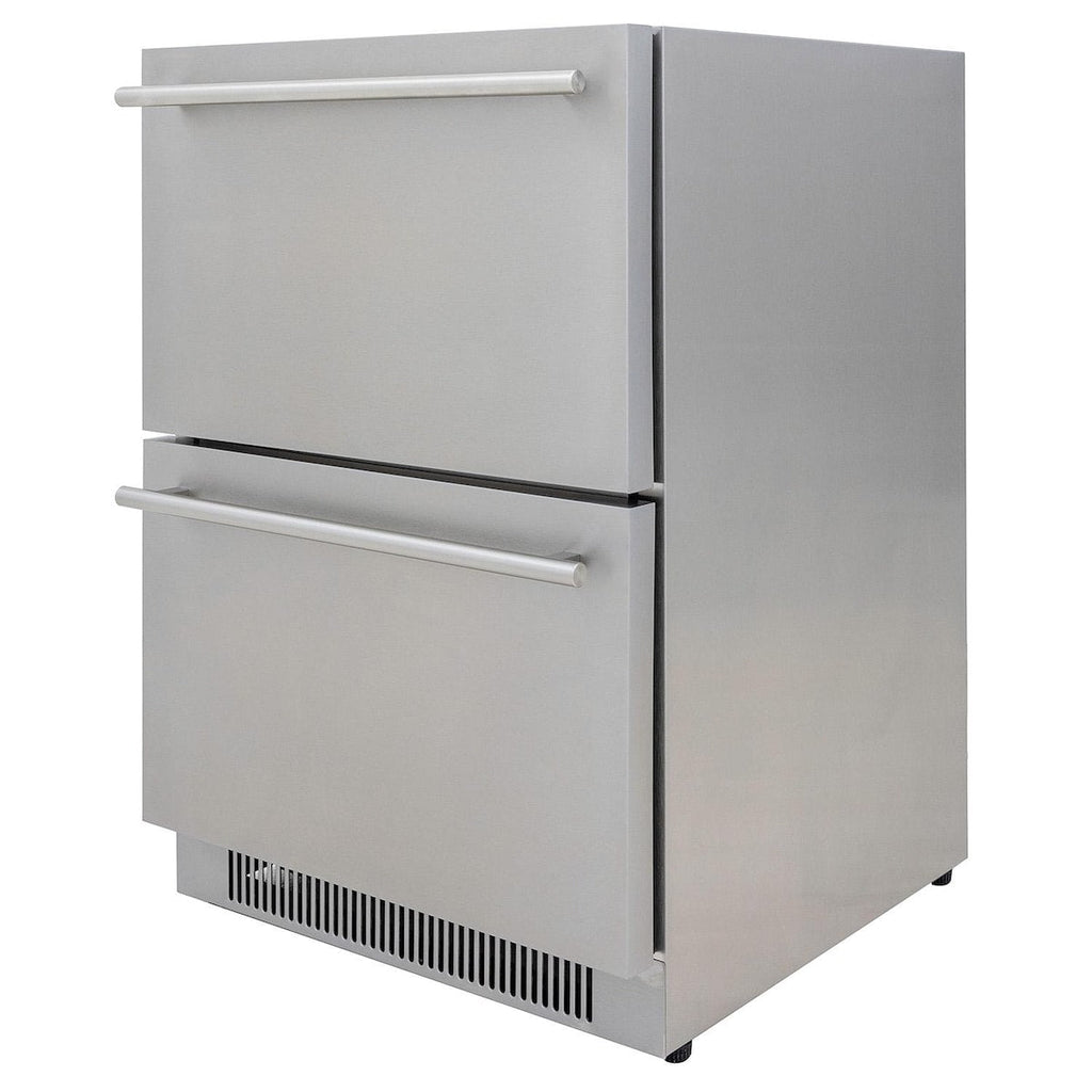 Blaze 23.5-Inch 5.1 Cu. Ft. Outdoor Rated Double Drawer Refrigerator