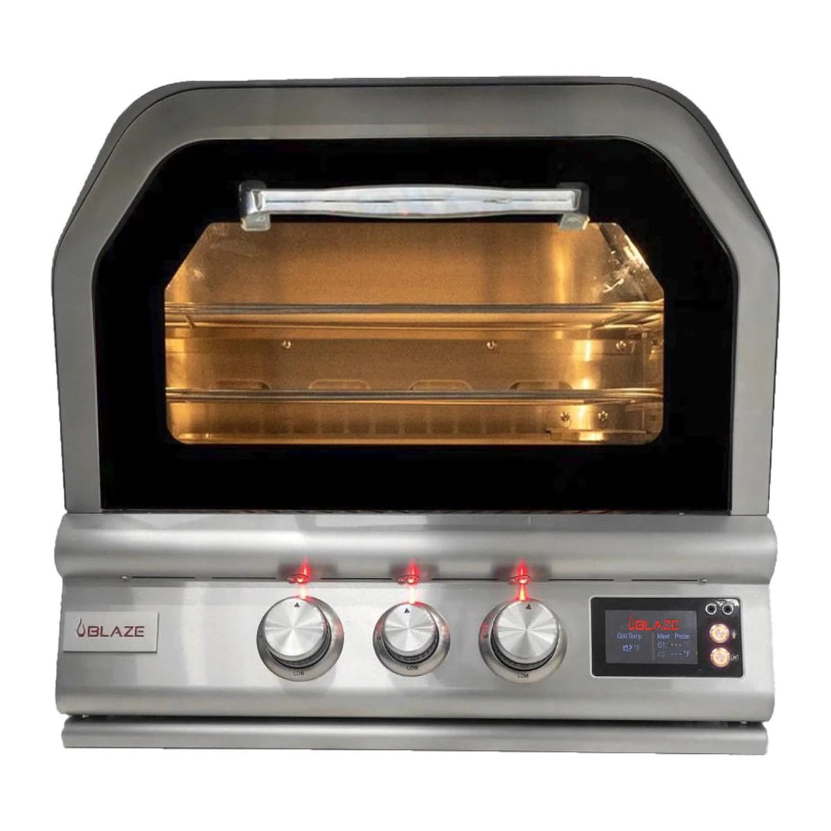 Blaze 26-Inch Built-In Gas Outdoor Pizza Oven W/Rotisserie