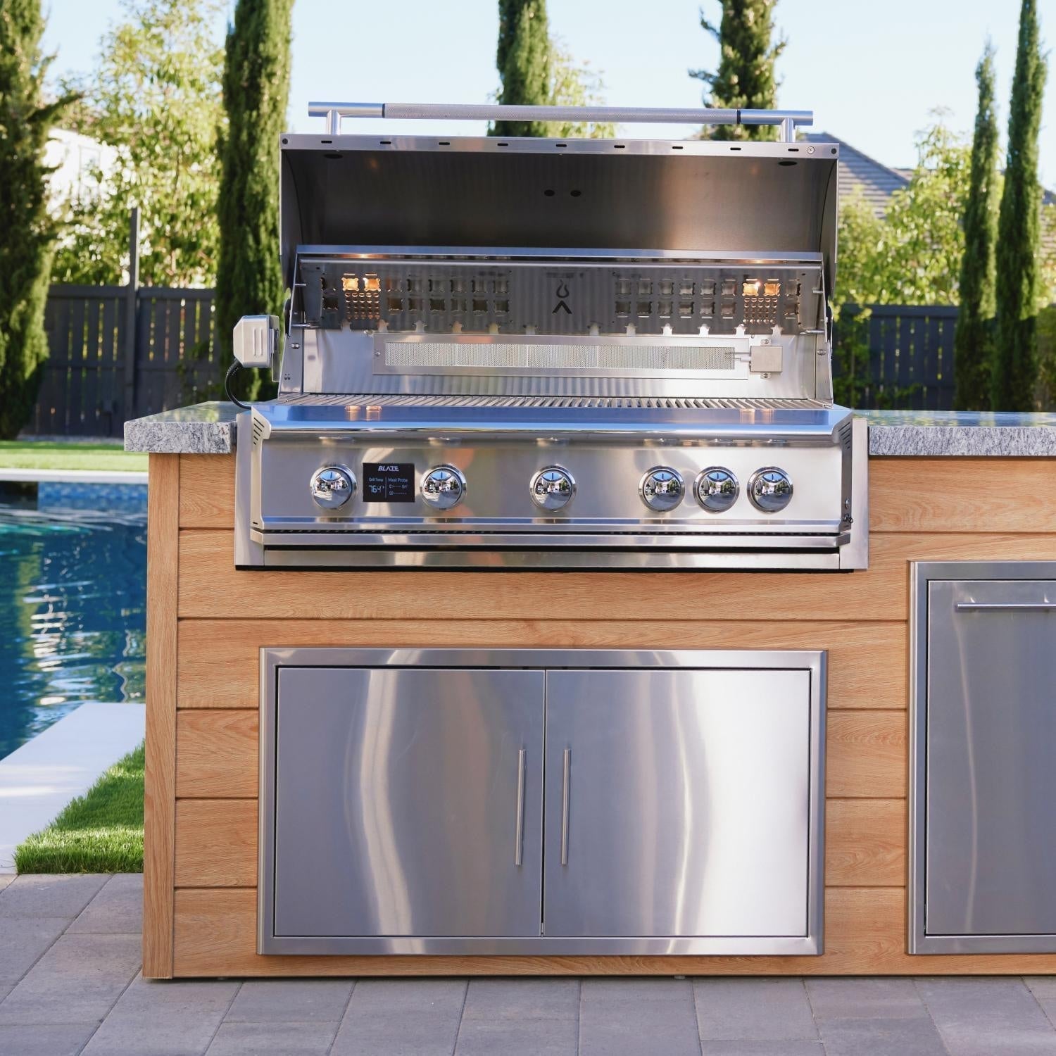 Blaze LTE PRO 40-in 5-Burner Built-In Grill w/ Digital Temperature Screen & Rotisserie