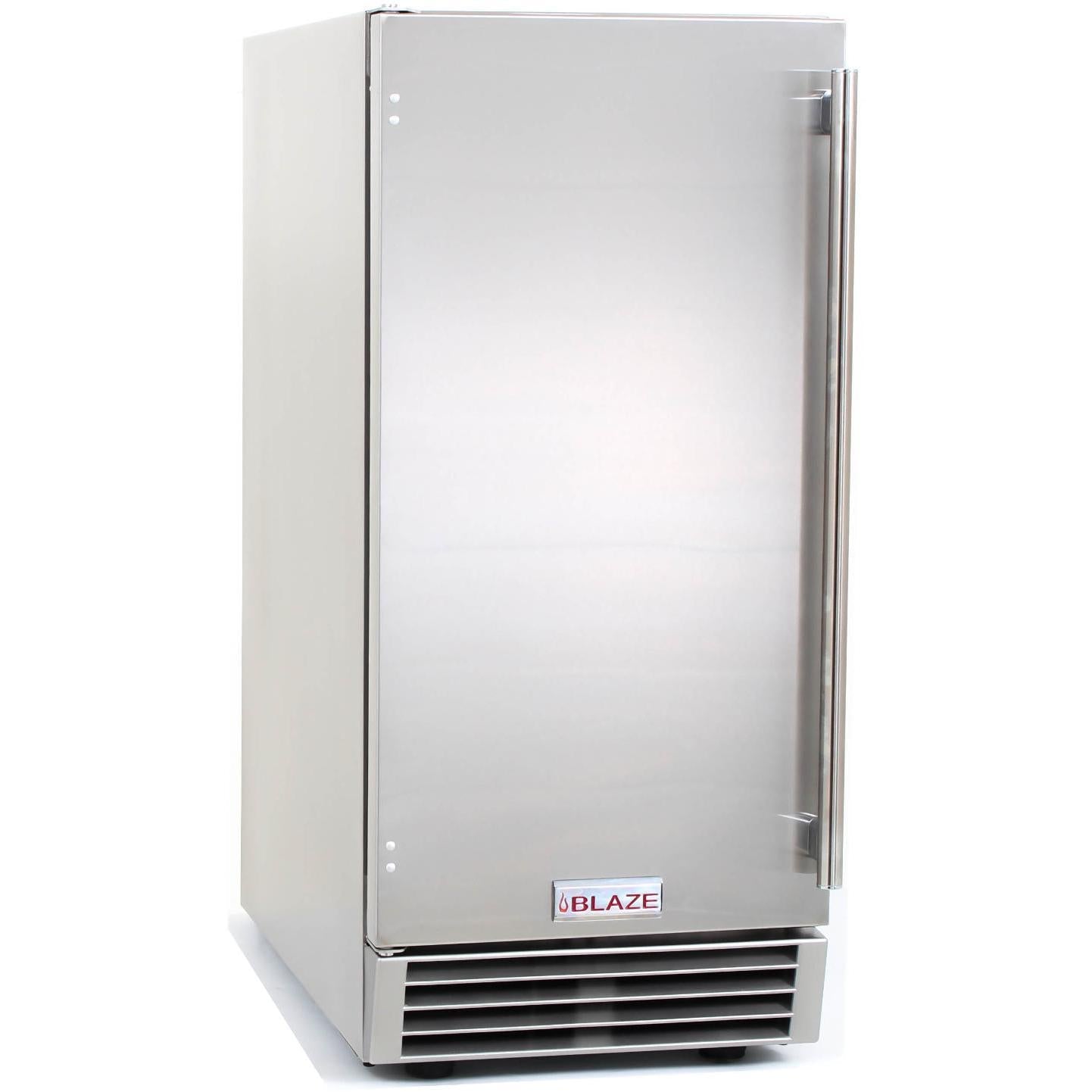 Blaze 50 Lb. 15-Inch Outdoor Rated Ice Maker With Gravity Drain