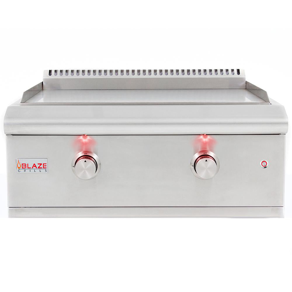Blaze LTE 30-Inch Built-in Gas Griddle with Lights