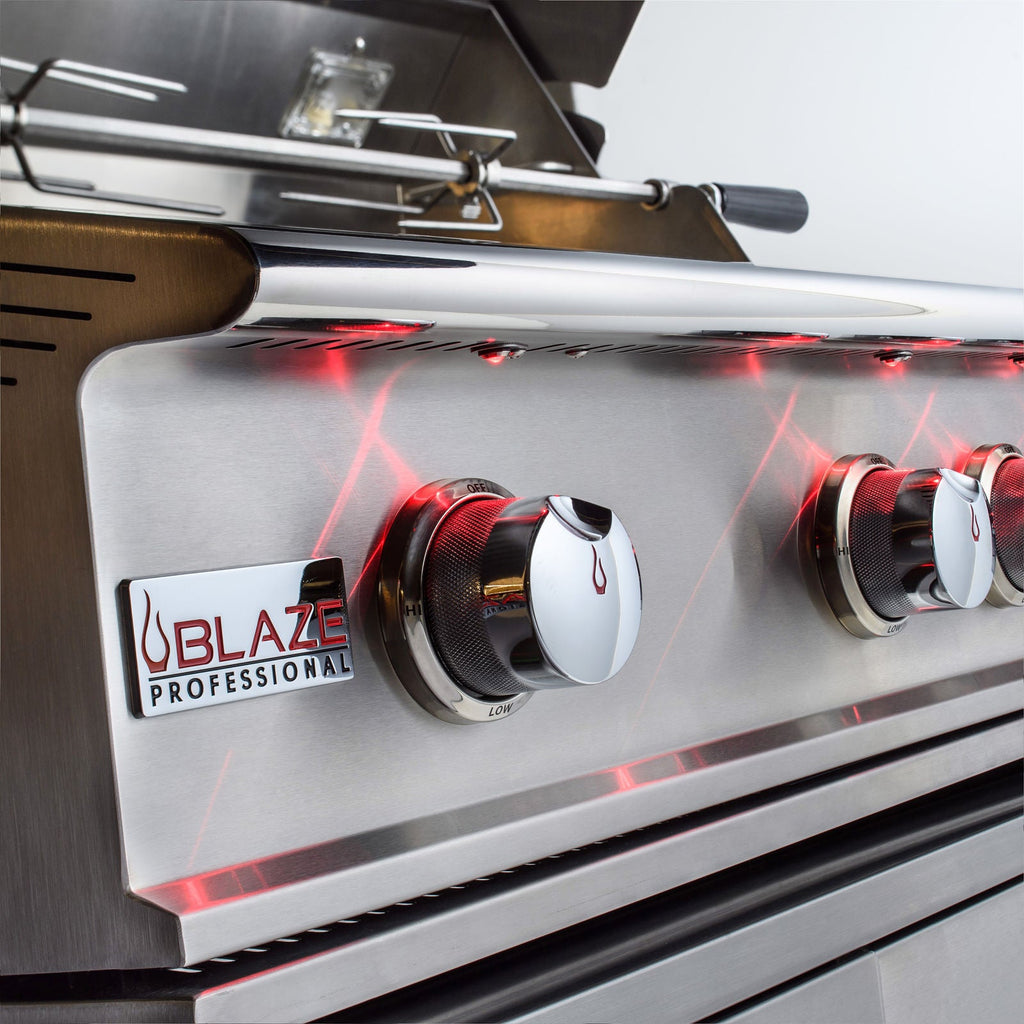 Blaze Professional LUX 34-Inch 3-Burner Built-In Gas Grill With Rear Infrared Burner