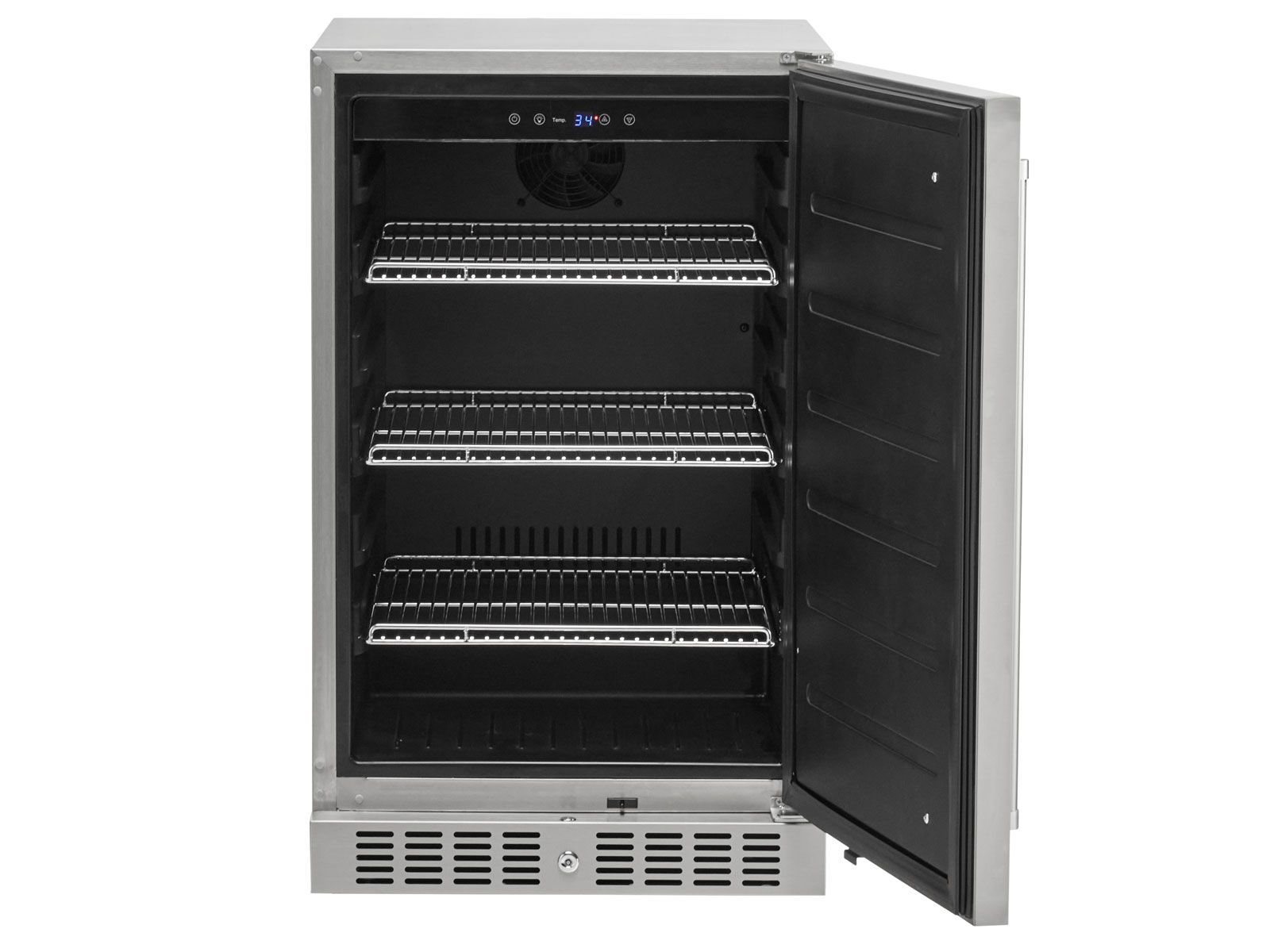 coyote 21-inch 4.1 cu. ft. right hinge outdoor rated compact refrigerator