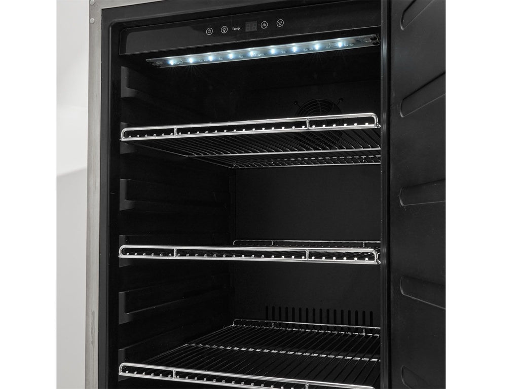 coyote 21-inch 4.1 cu. ft. left hinge outdoor rated compact refrigerator
