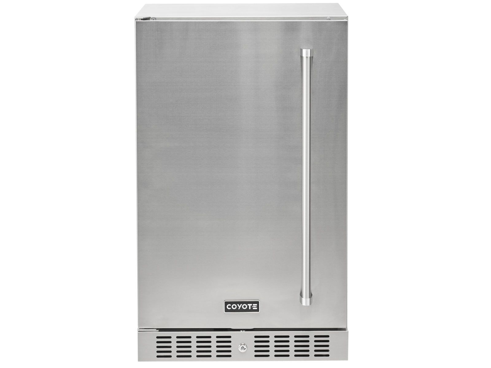 coyote 21-inch 4.1 cu. ft. left hinge outdoor rated compact refrigerator