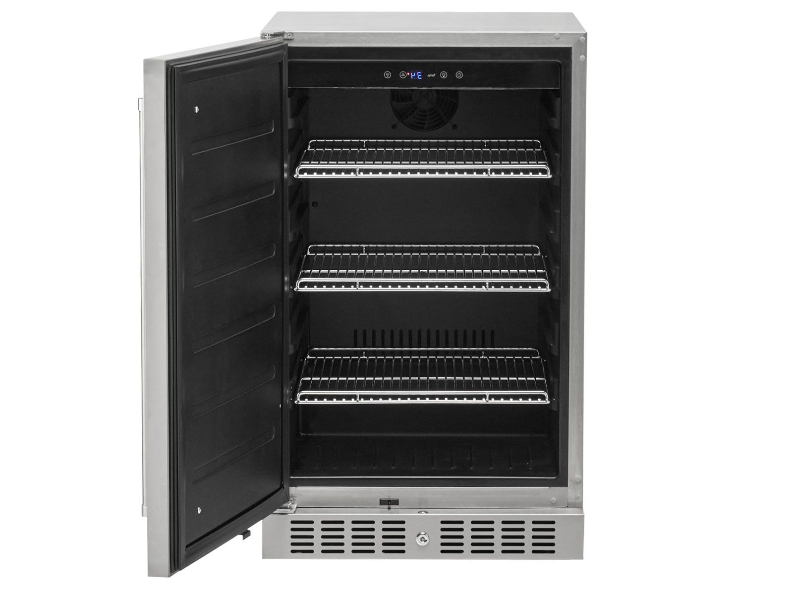 coyote 21-inch 4.1 cu. ft. left hinge outdoor rated compact refrigerator