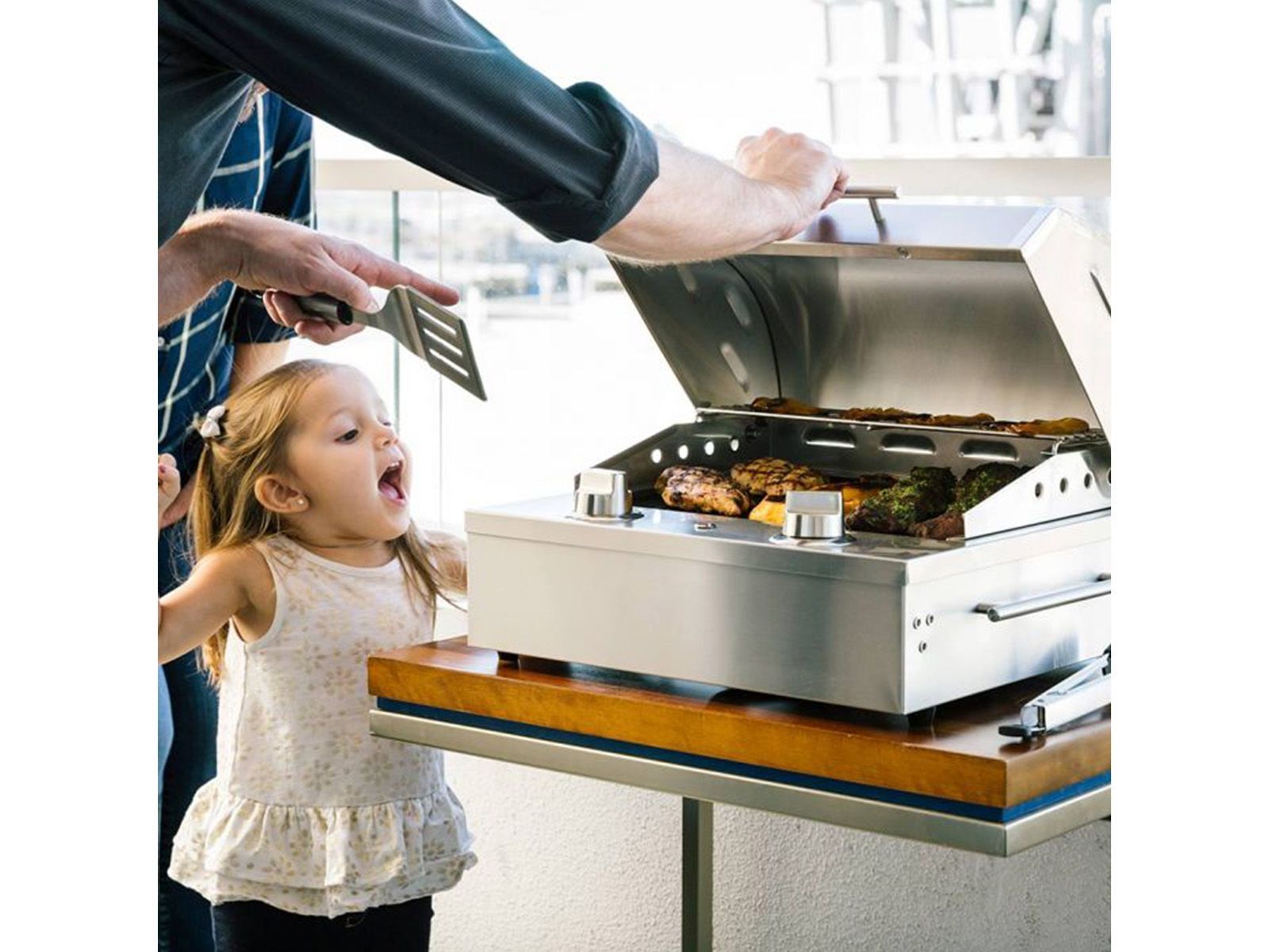 coyote 18-inch portable 1300 watt electric grill