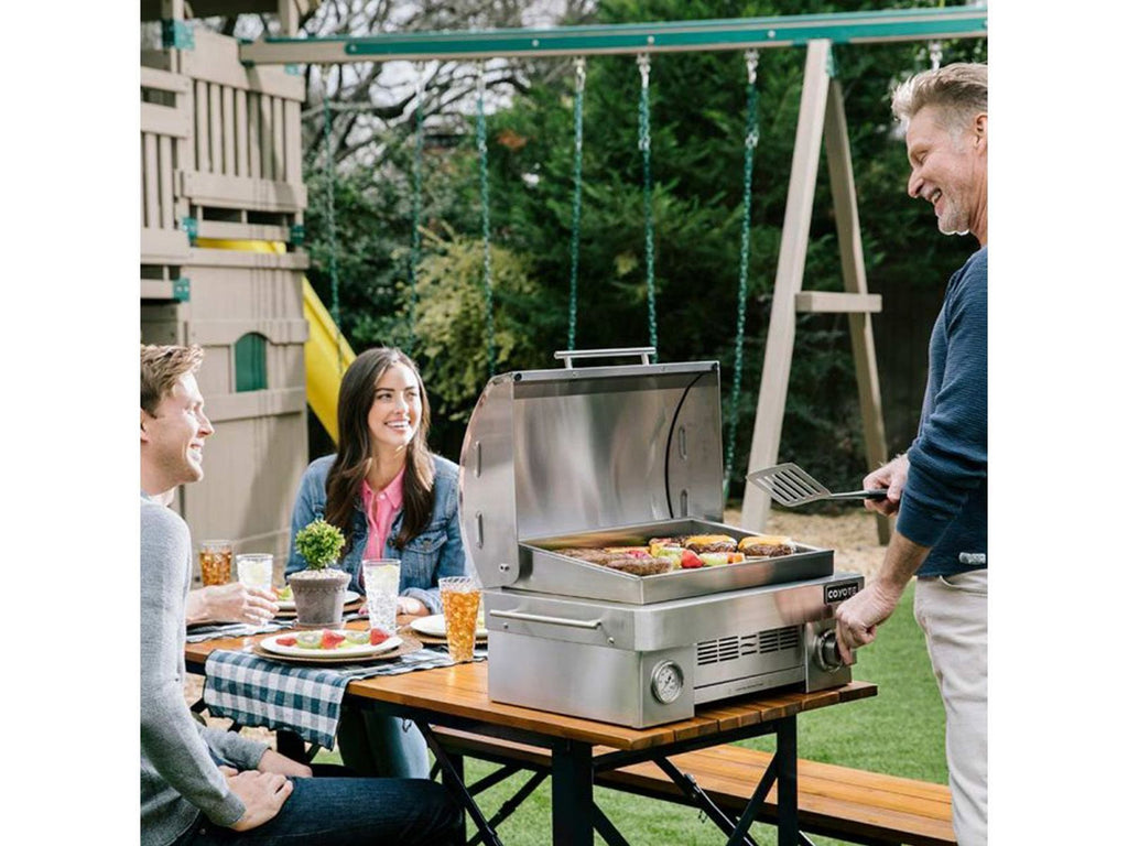 coyote 25-inch stainless steel portable propane grill