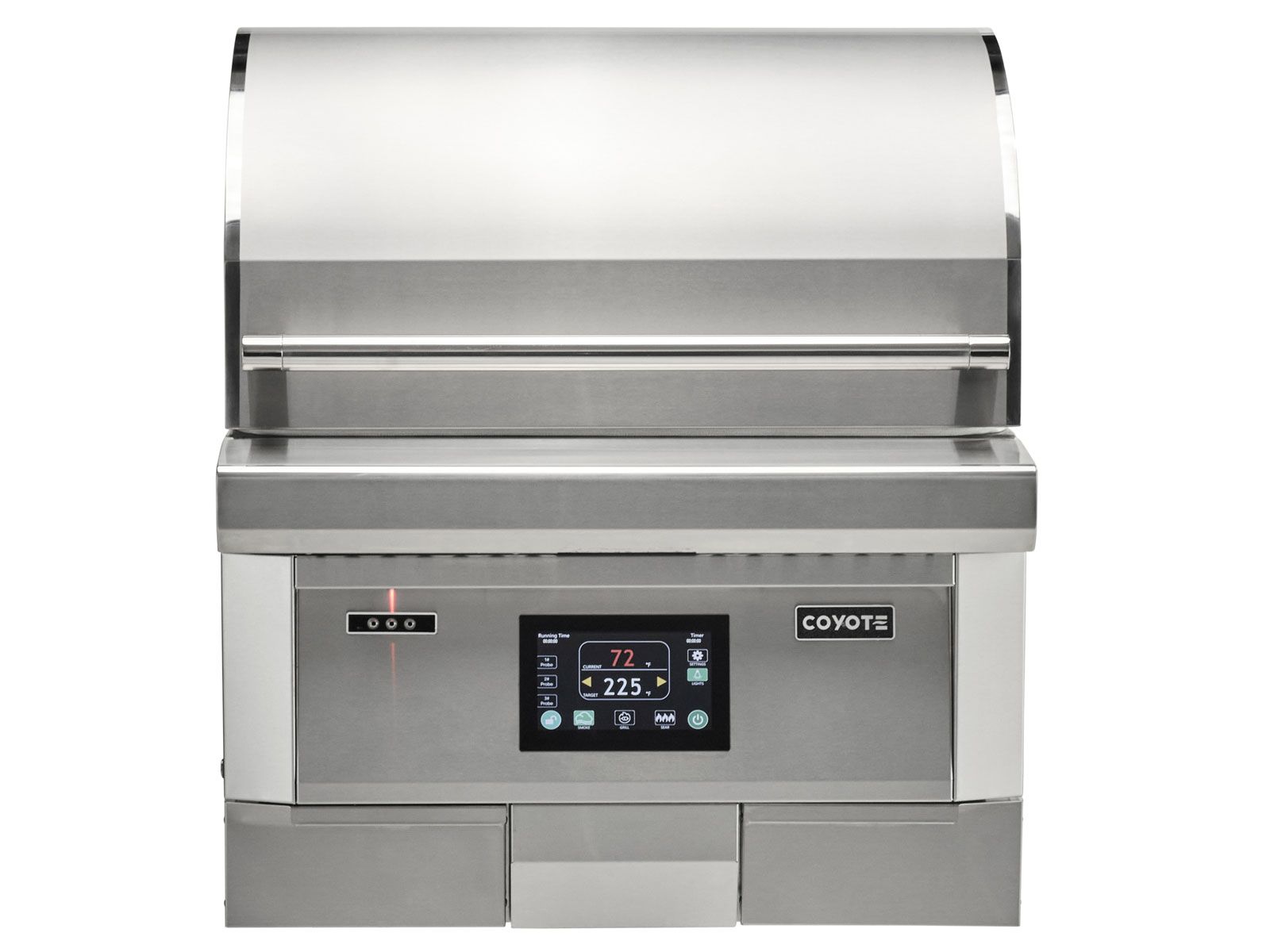 coyote 28-inch next-gen built-in pellet grill