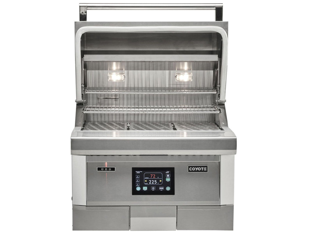 coyote 28-inch next-gen built-in pellet grill