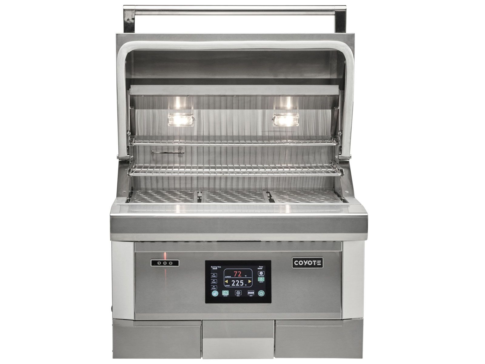 coyote 28-inch next-gen built-in pellet grill