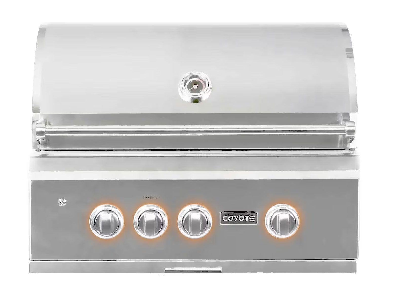 coyote s-series 30-inch 3-burner built-in gas grill with rapidsear infrared burner & rotisserie