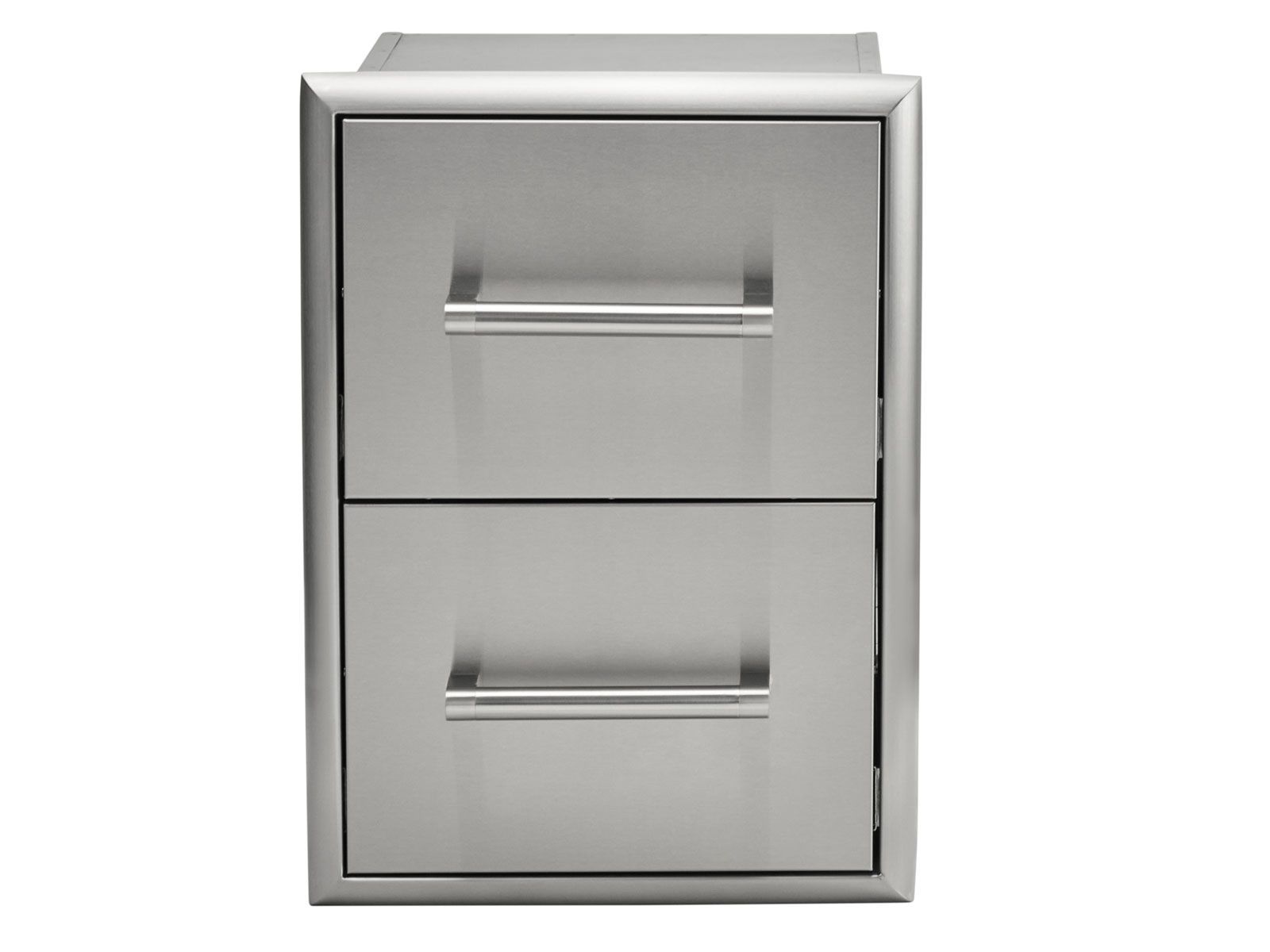 Haven 6 ft. outdoor kitchen island w/ coyote c-series 30-inch grill, double access door & 2 drawer cabinet - brushed black