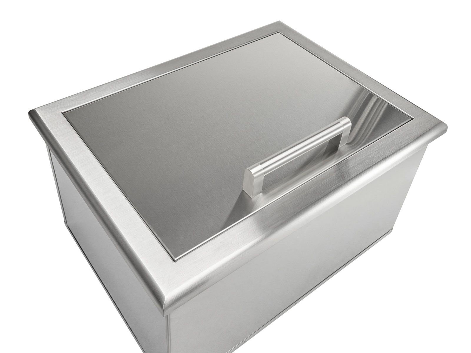 coyote 25-inch stainless steel drop in ice bin cooler
