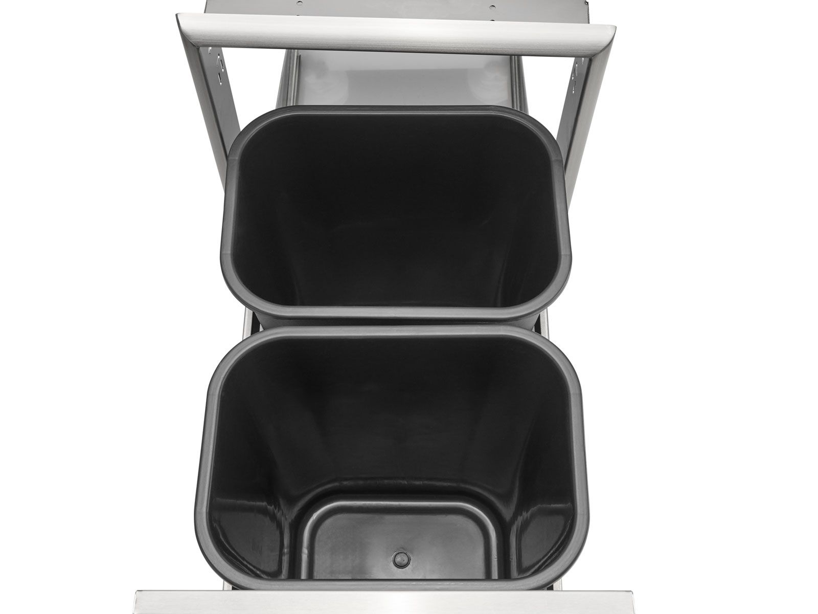coyote 18-inch front to back trash & recycling combo