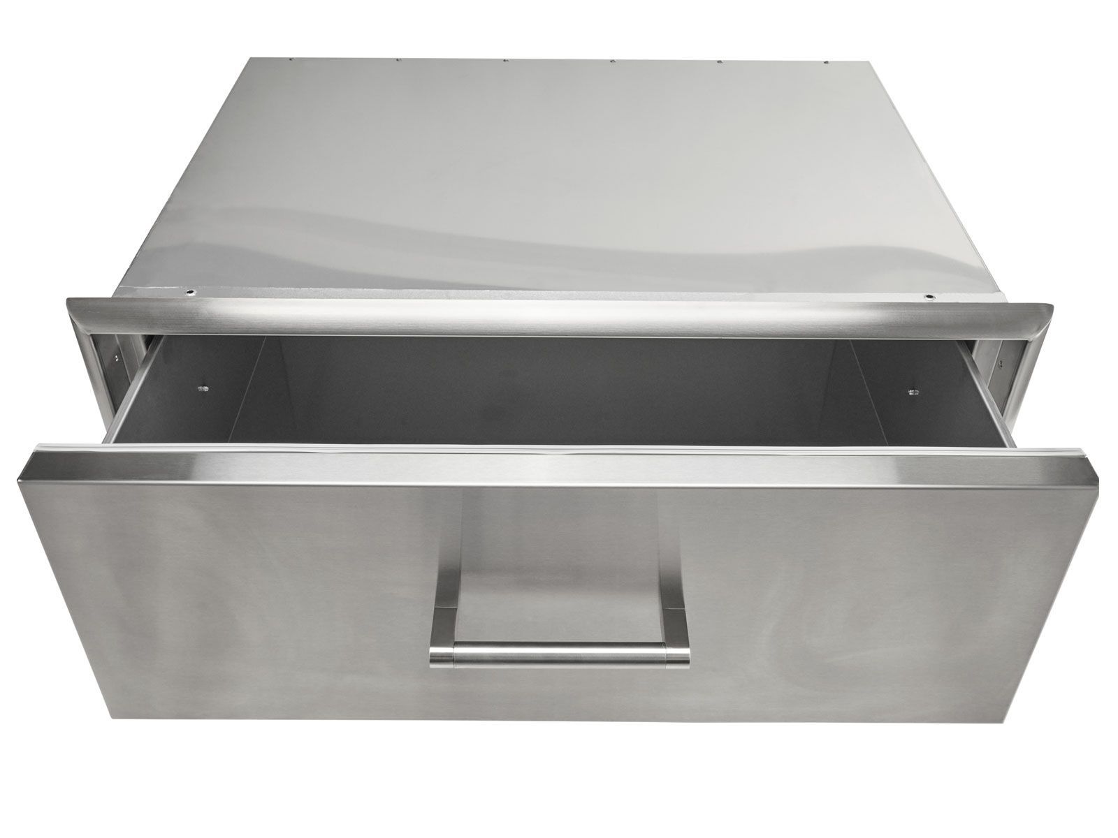 Haven 8 ft. outdoor kitchen island w/ coyote 36-inch pellet grill, single storage drawer, trash center &24-inch refrigerator - brushed black