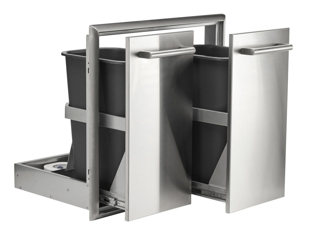 coyote 26-inch roll-out double trash / recycling bin
