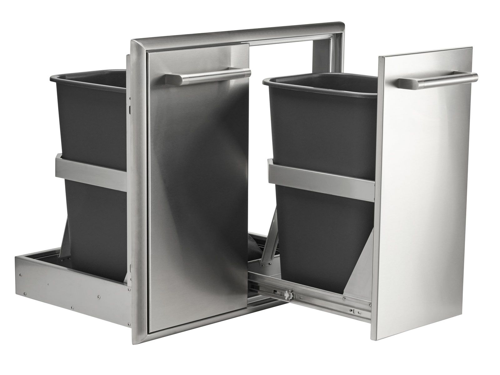 coyote 26-inch roll-out double trash / recycling bin