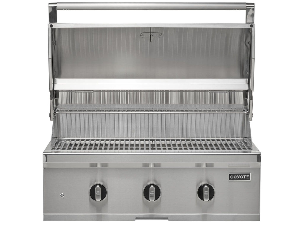 coyote c-series 34-inch 3-burner built-in gas grill