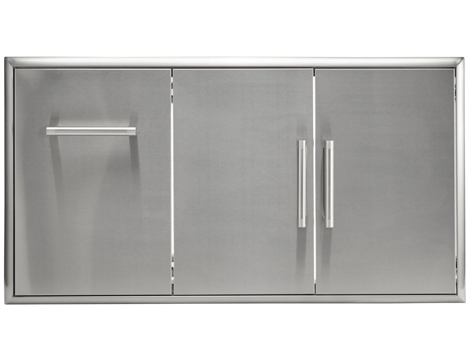 coyote 45-inch double access doors with roll out trash/propane tank drawer