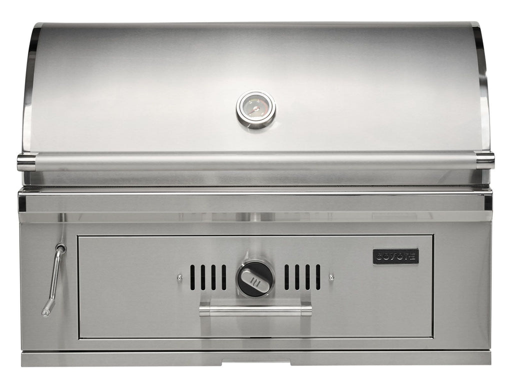 coyote 36-inch built-in stainless steel charcoal grill