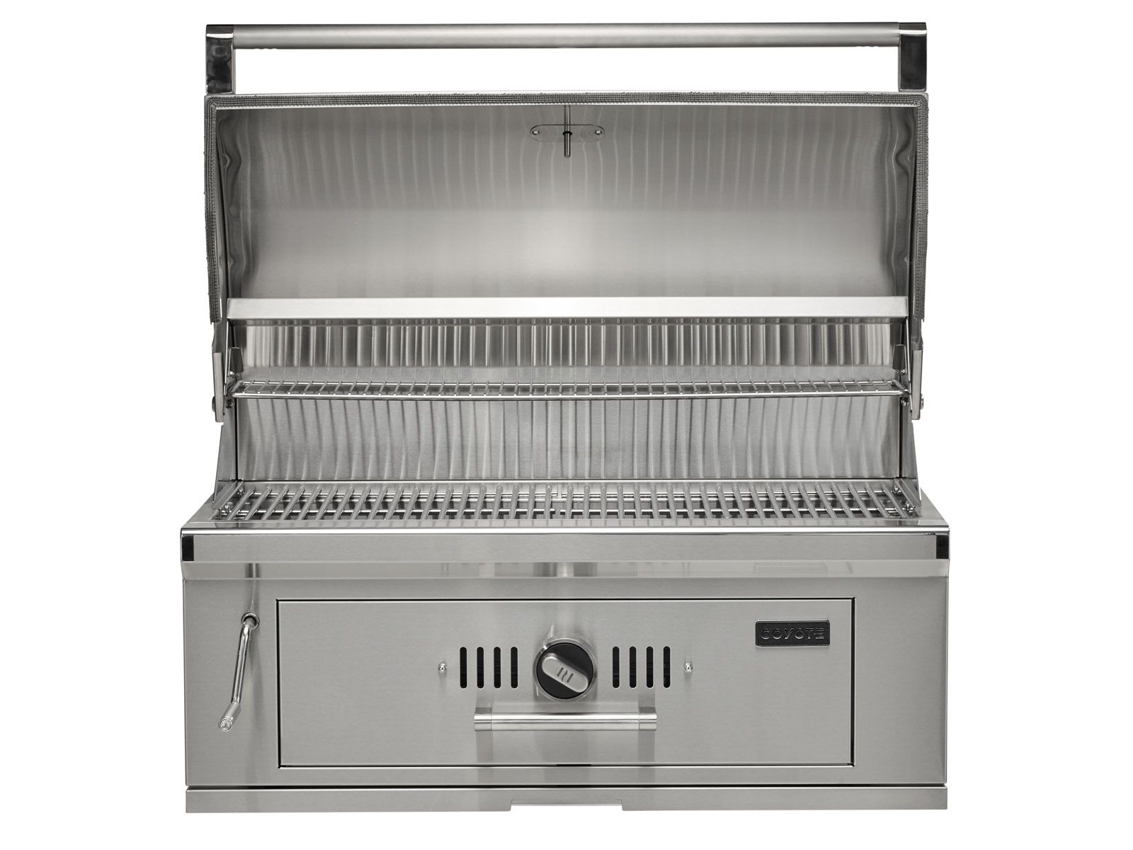 coyote 36-inch built-in stainless steel charcoal grill
