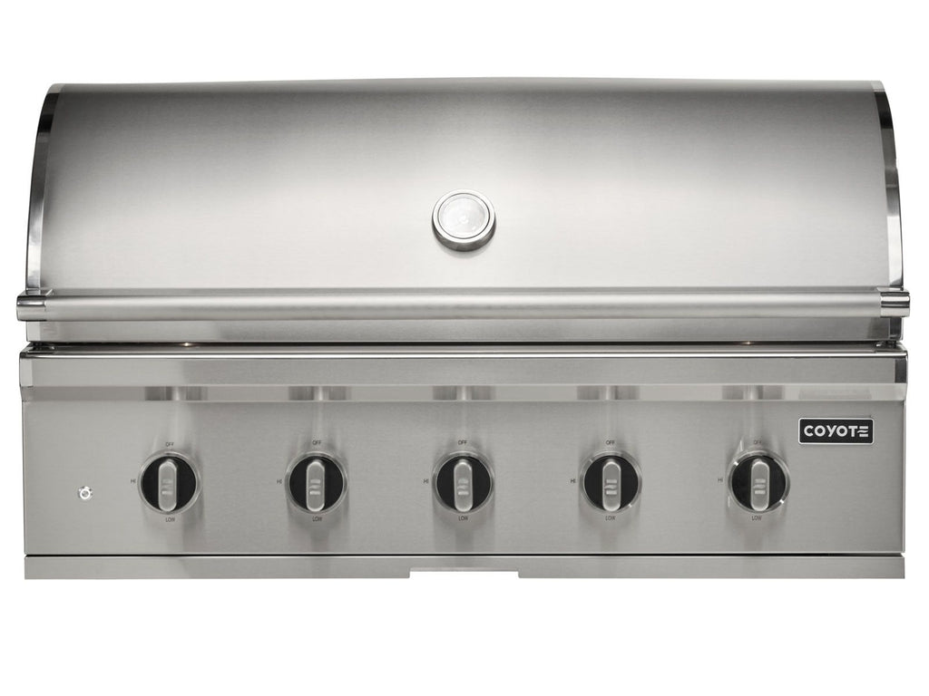 coyote cl-series 42-inch 5-burner built-in gas grill