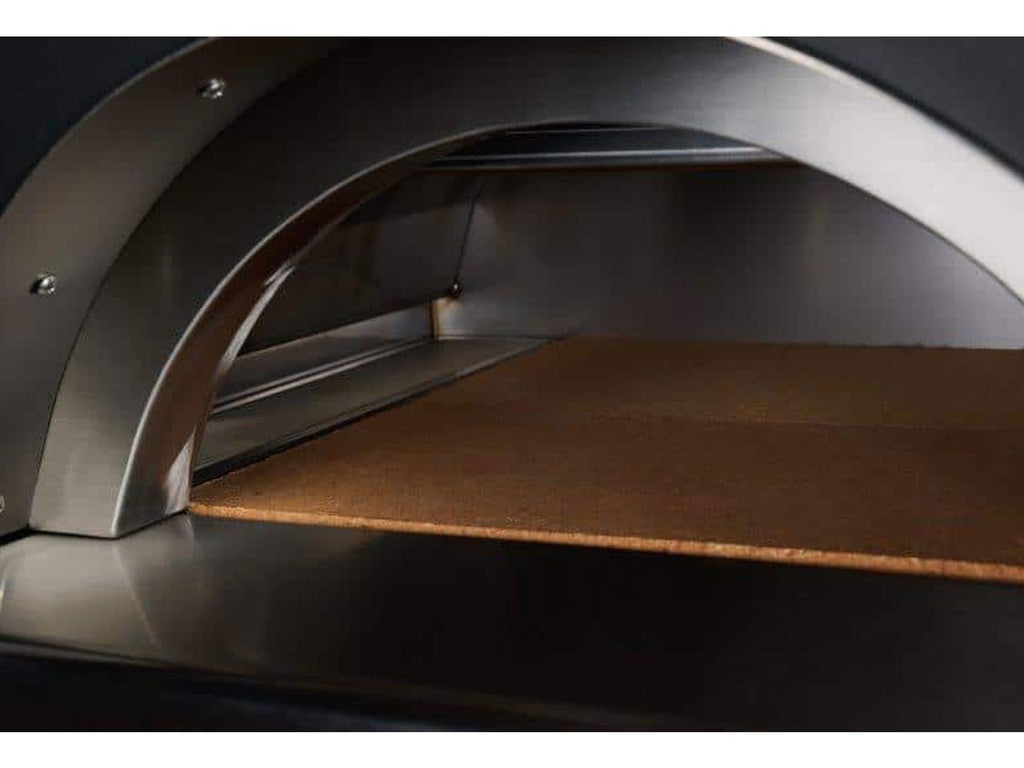 coyote 30-inch hybrid multi-fuel outdoor pizza oven - red