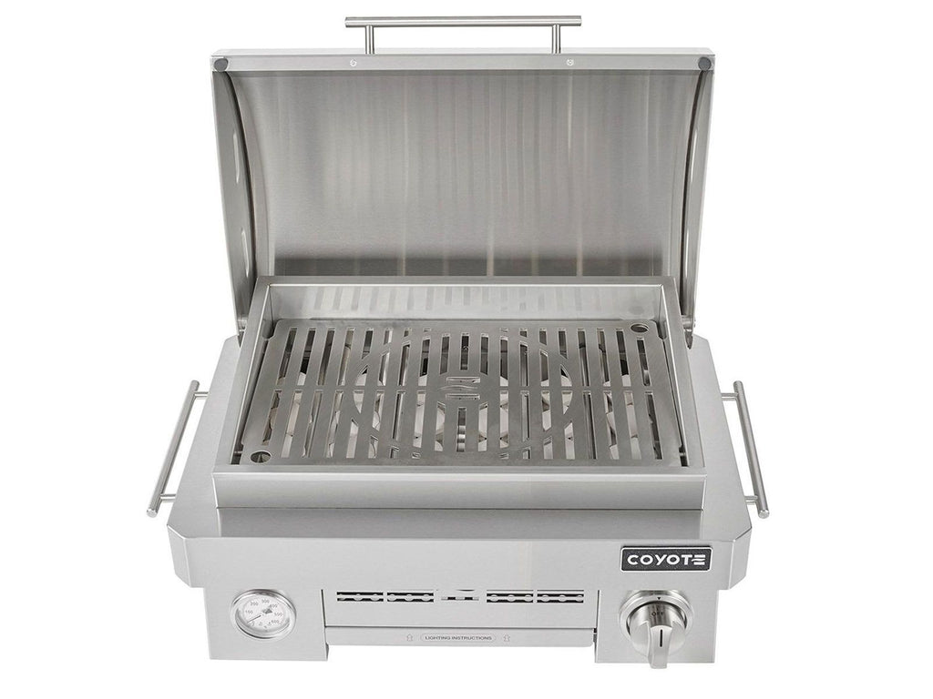 coyote 25-inch stainless steel portable propane grill