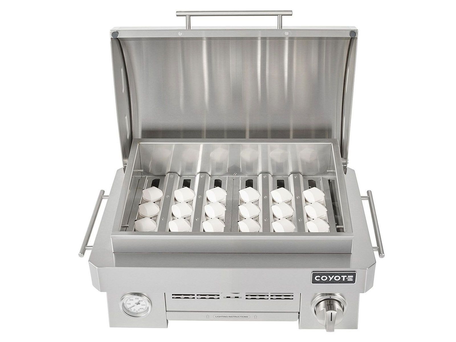 coyote 25-inch stainless steel portable propane grill