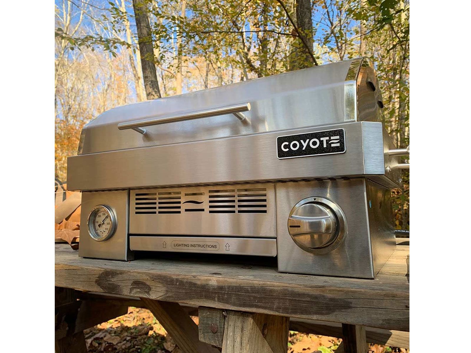 coyote 25-inch stainless steel portable propane grill