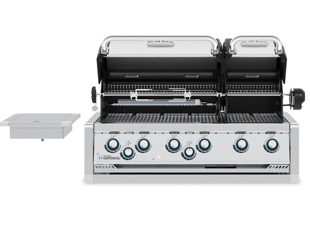 Broil King 8 1/2-Foot Outdoor Kitchen Island with Imperial S 690i 6-Burner Gas Grill, Rotisserie & Side Burner