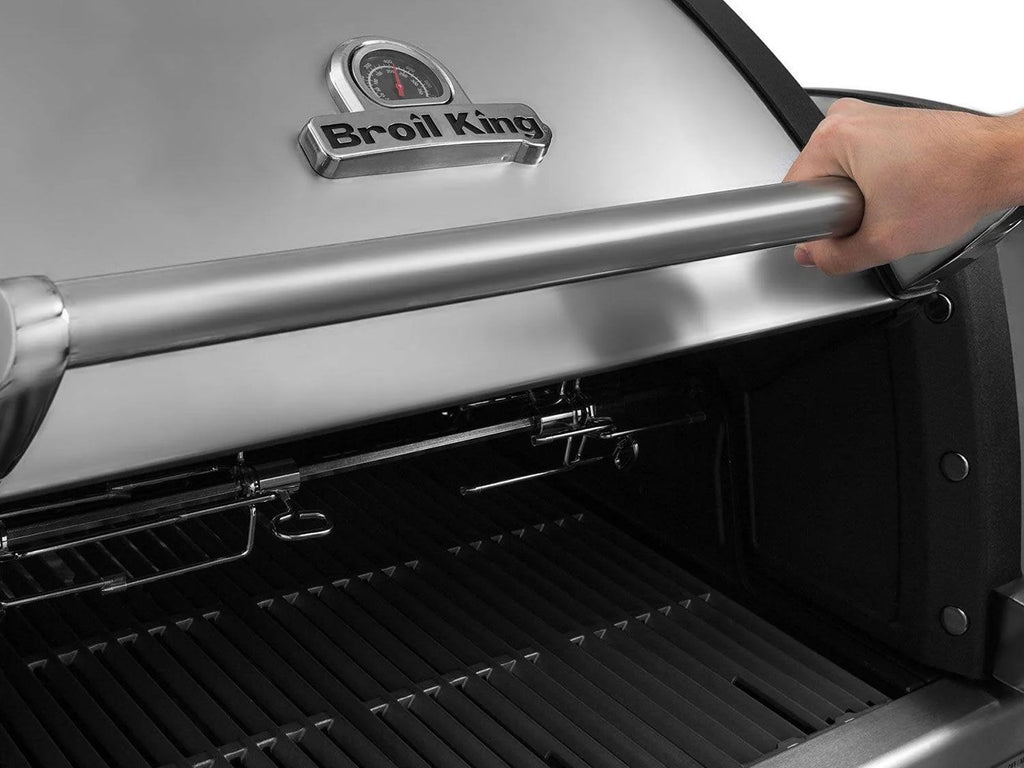 Broil King 8 1/2-Foot Outdoor Kitchen Island with Imperial S 690i 6-Burner Gas Grill, Rotisserie & Side Burner