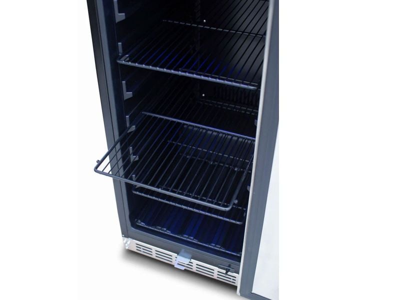 TrueFlame 15-Inch 3.2 Cu. Ft. Outdoor Rated Fridge with Stainless Door