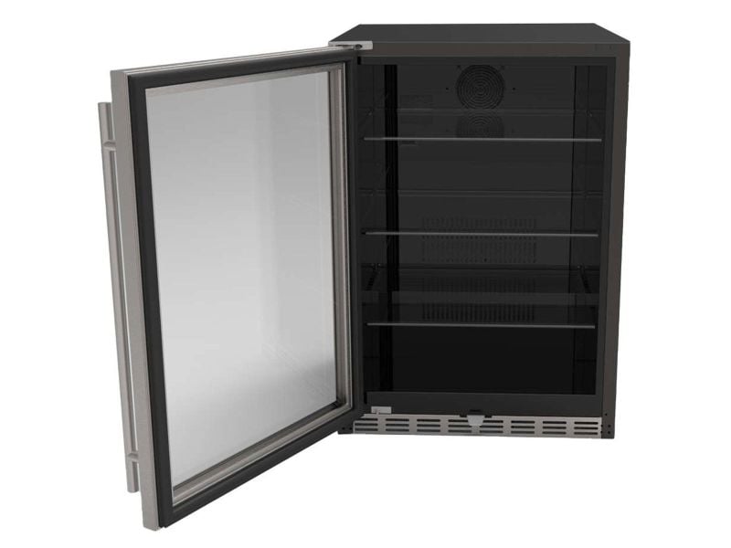 TrueFlame 24-Inch 5.1c Outdoor Rated Refrigerator with Reversible Door