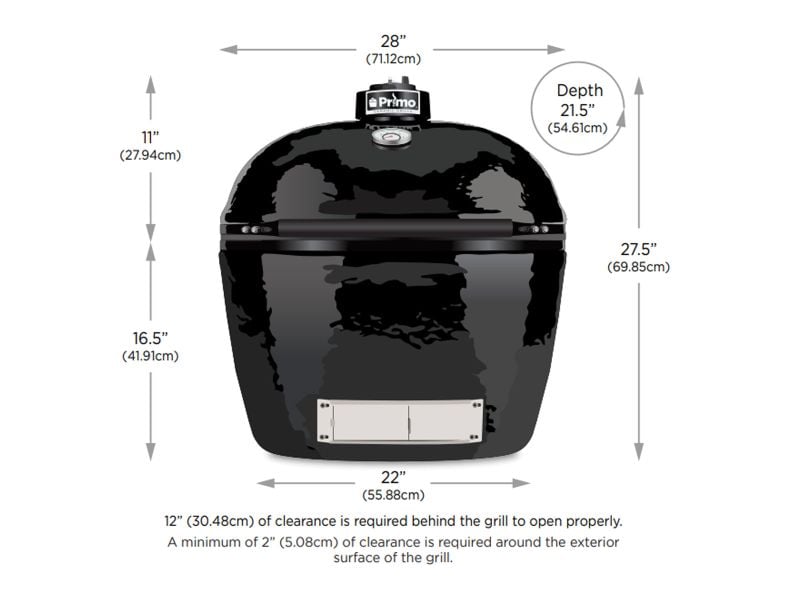 Primo Oval XL Ceramic Kamado Charcoal Grill